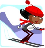 Skiläuferin